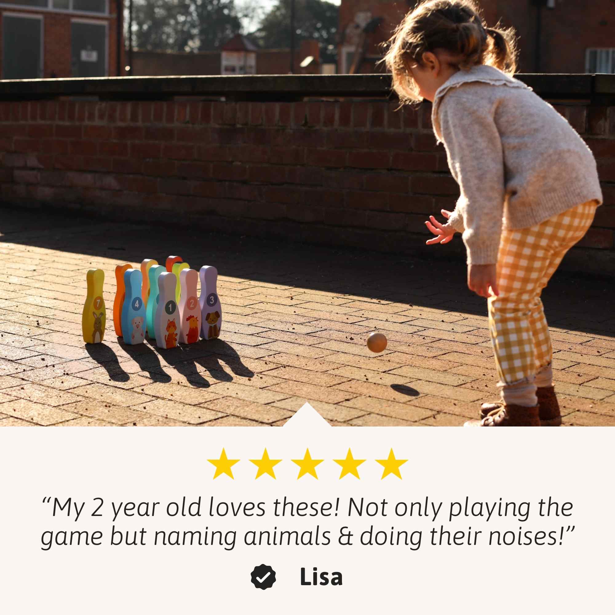 Wooden Animal Skittles - Image 4