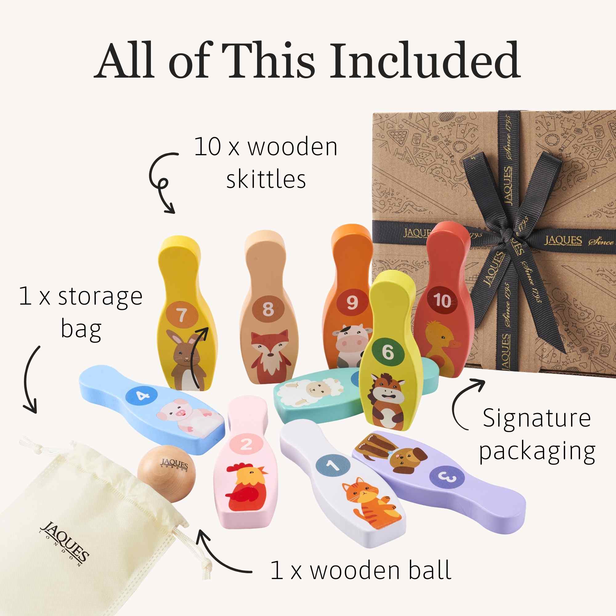 Wooden Animal Skittles - Image 5