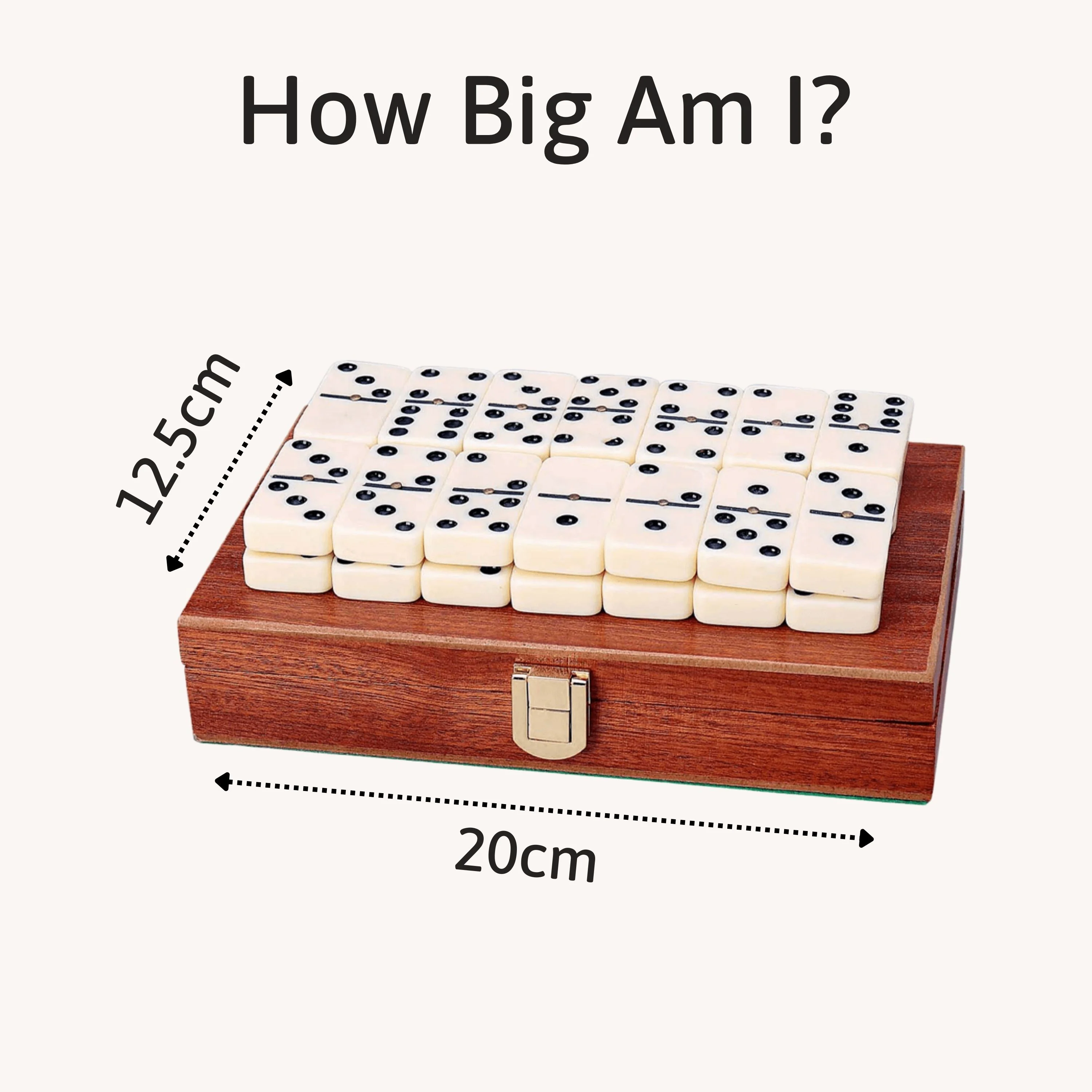 Double Six Dominoes - Dominoes Set with Mahogany Case - Image 2