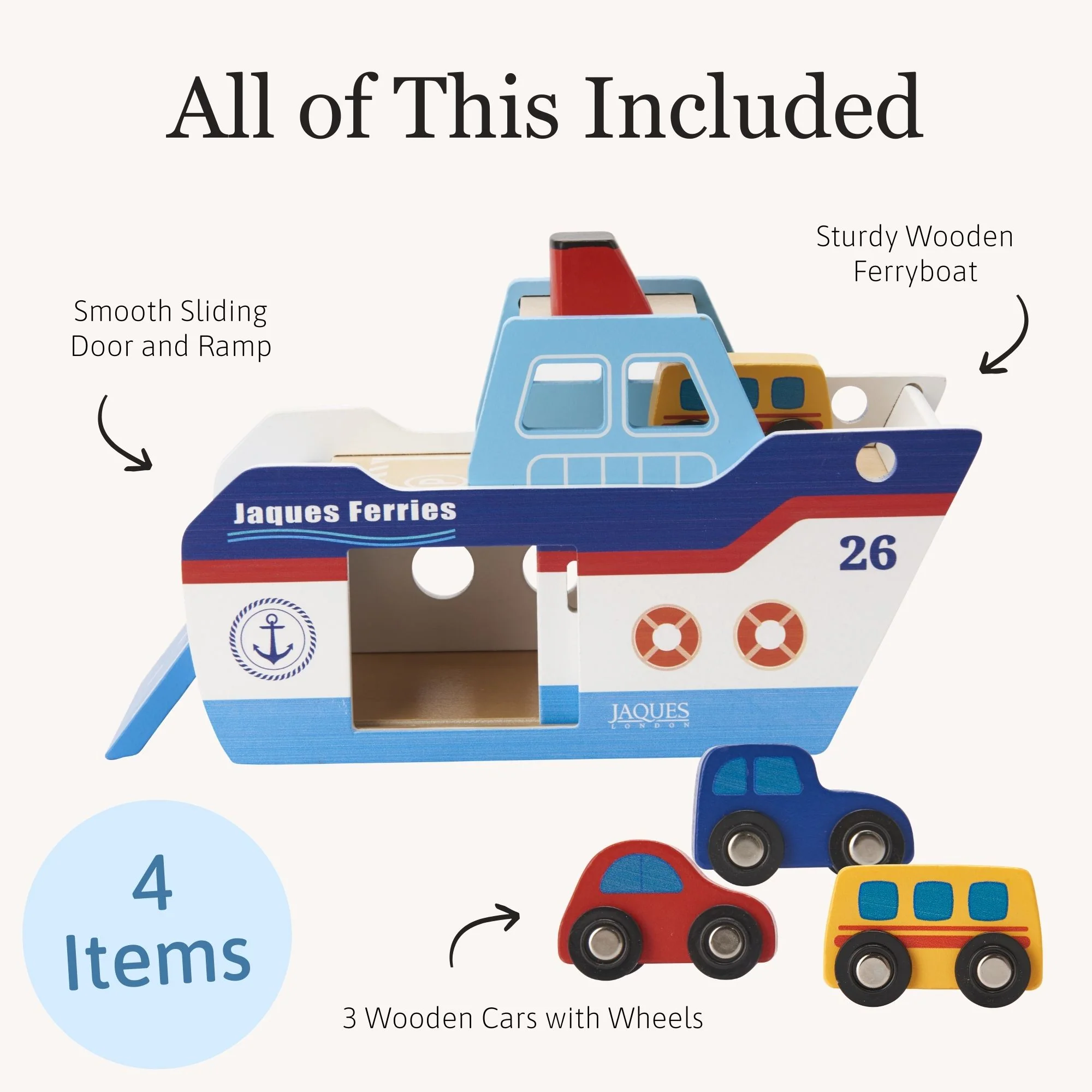 Toy Ferry Boat - Wooden Toy - Image 5