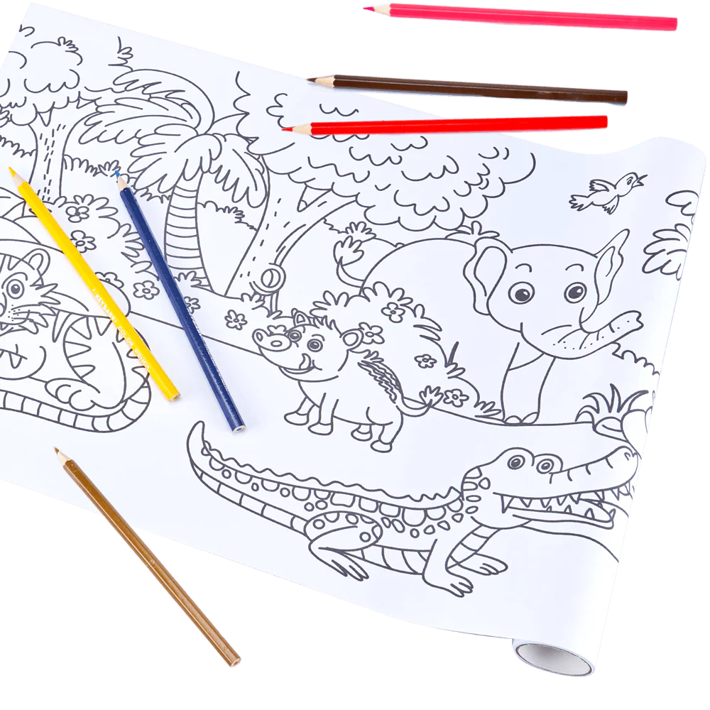 Jungle Colouring Roll