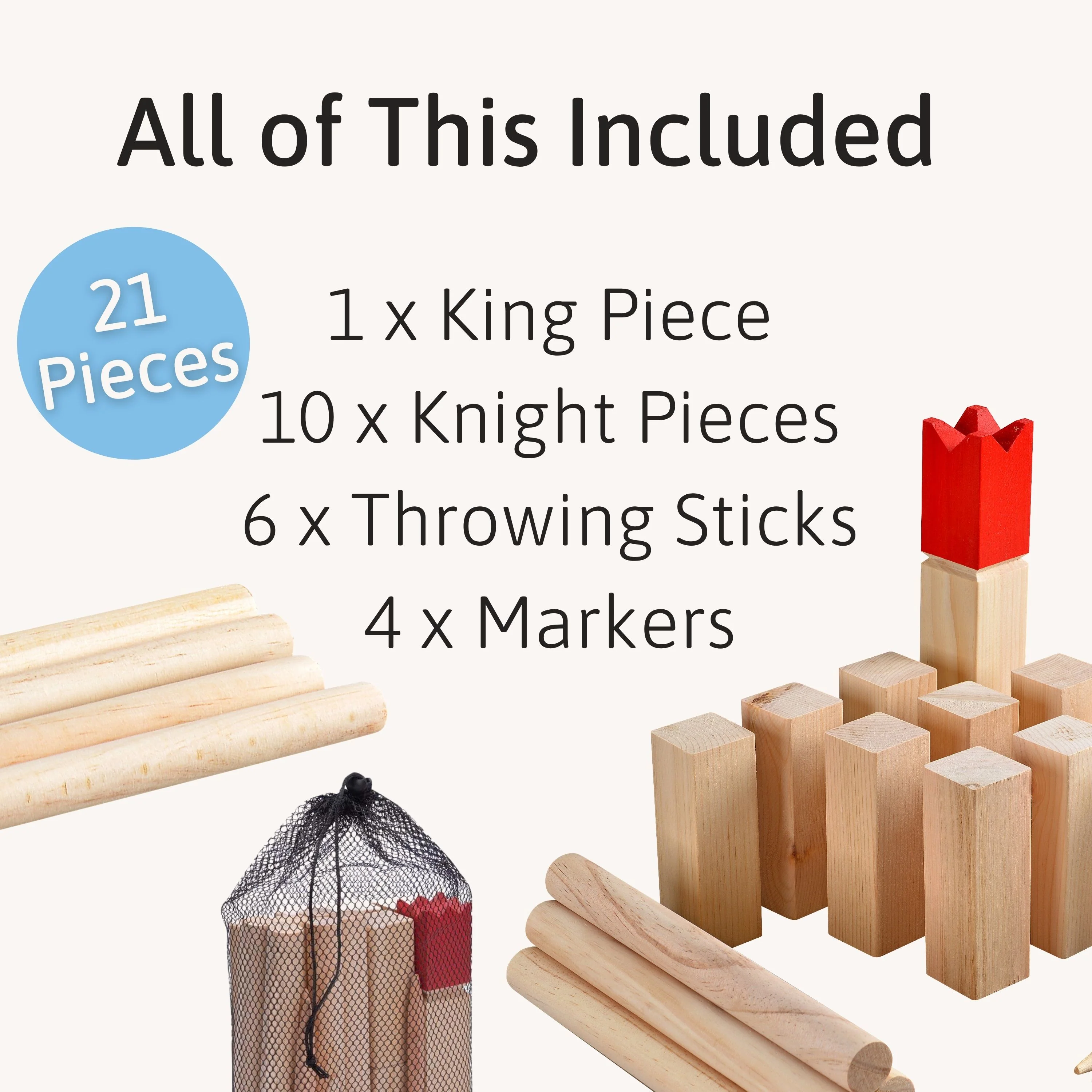 Kubb Outdoor Game - Garden Games for All Ages - Image 3