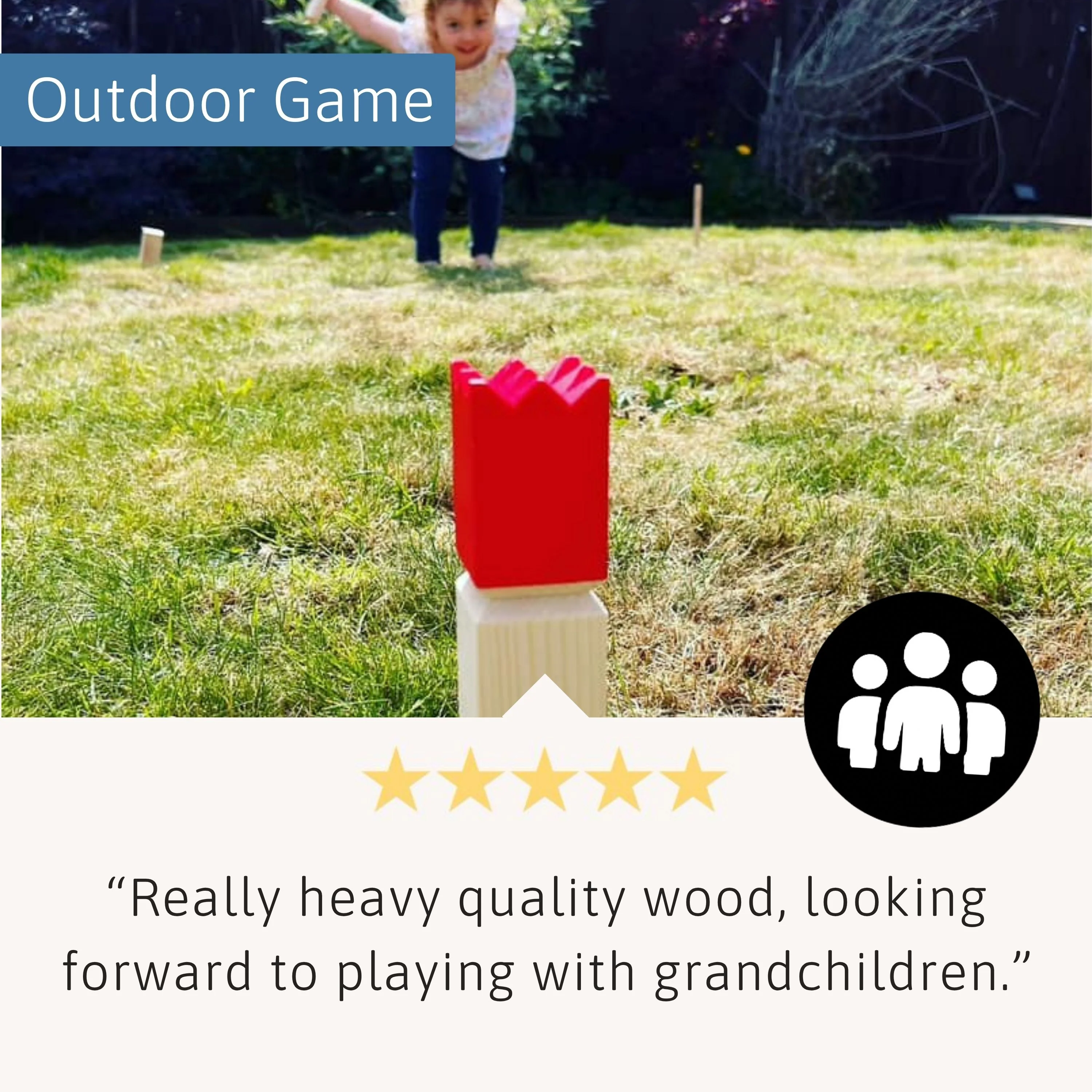 Kubb Outdoor Game - Garden Games for All Ages - Image 4