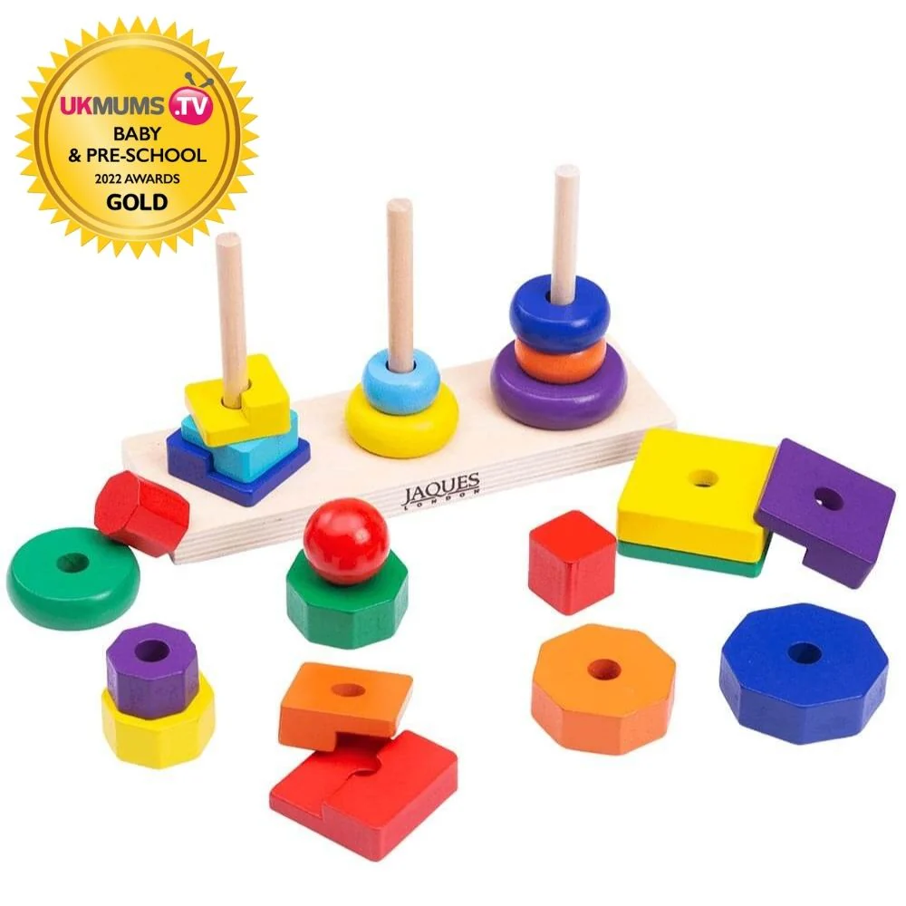 Colour Stacker - Wooden Stacking Toy - Image 3