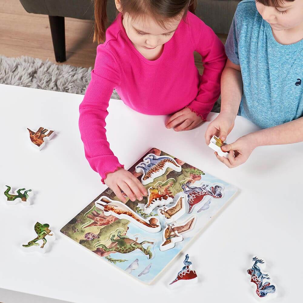 Wooden Dinosaur Puzzle - Kid's Puzzle Board - Image 4
