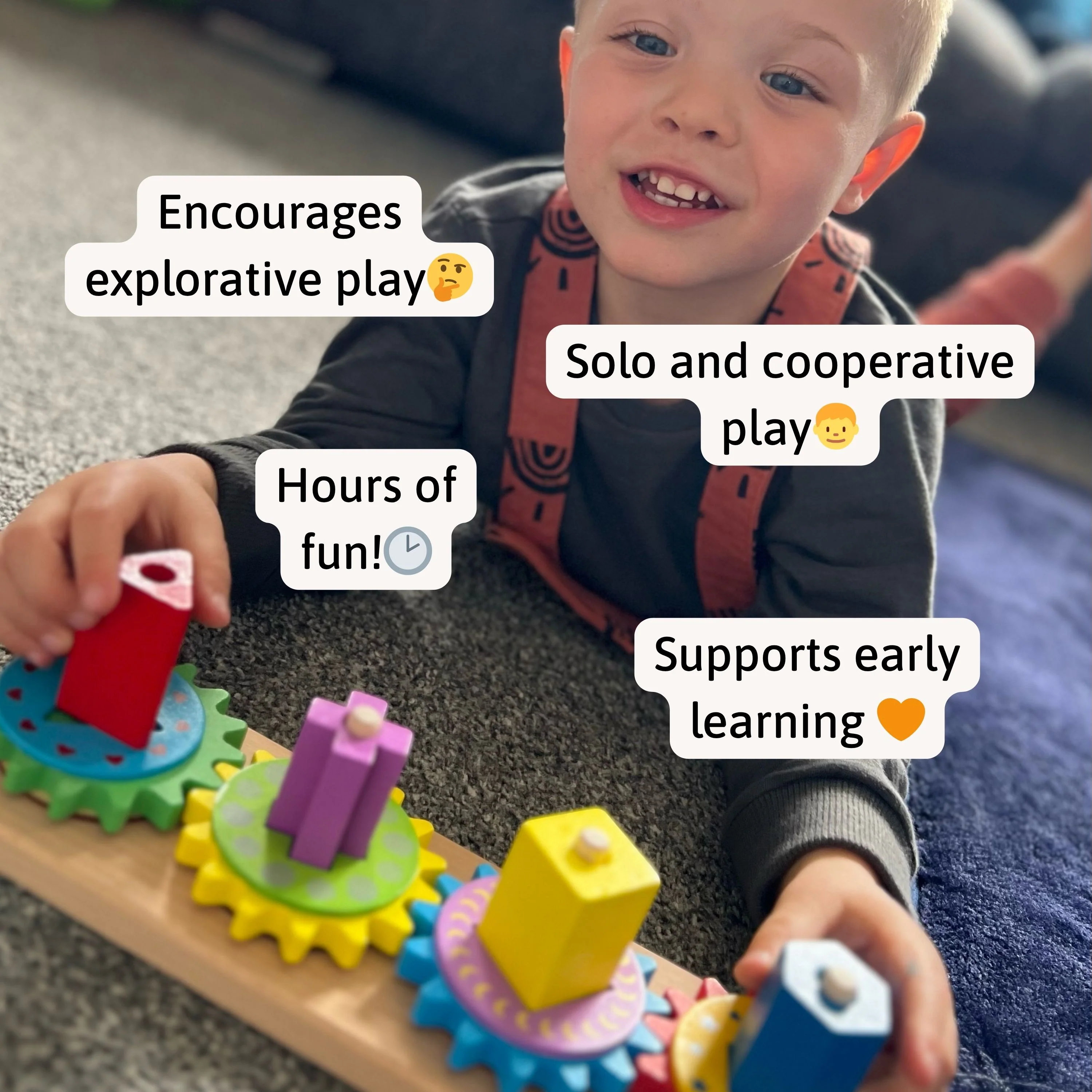 Wooden Gear Puzzle - Kids Puzzle Board - Image 7