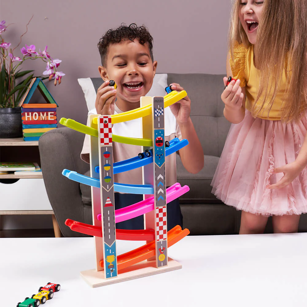 Car Ramp Toy - Colourful Cars & Ramp - Image 3