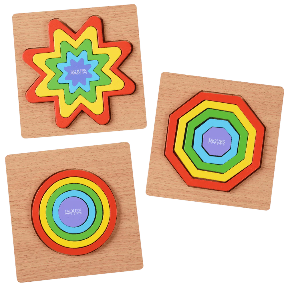 Rainbow Shape Puzzles - Wooden Shape Sorters
