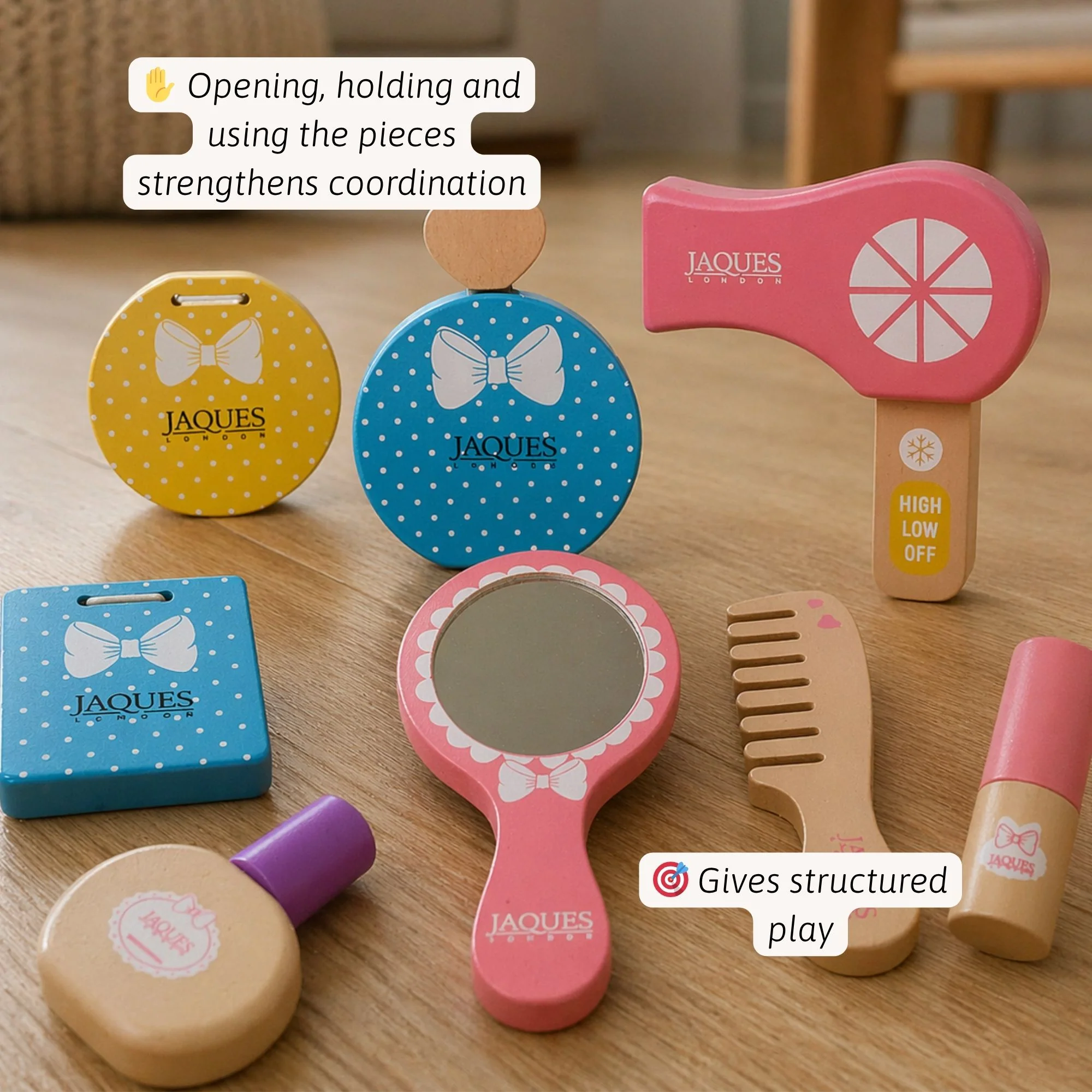 Wooden Makeup Set - Toy Make Up - Image 3