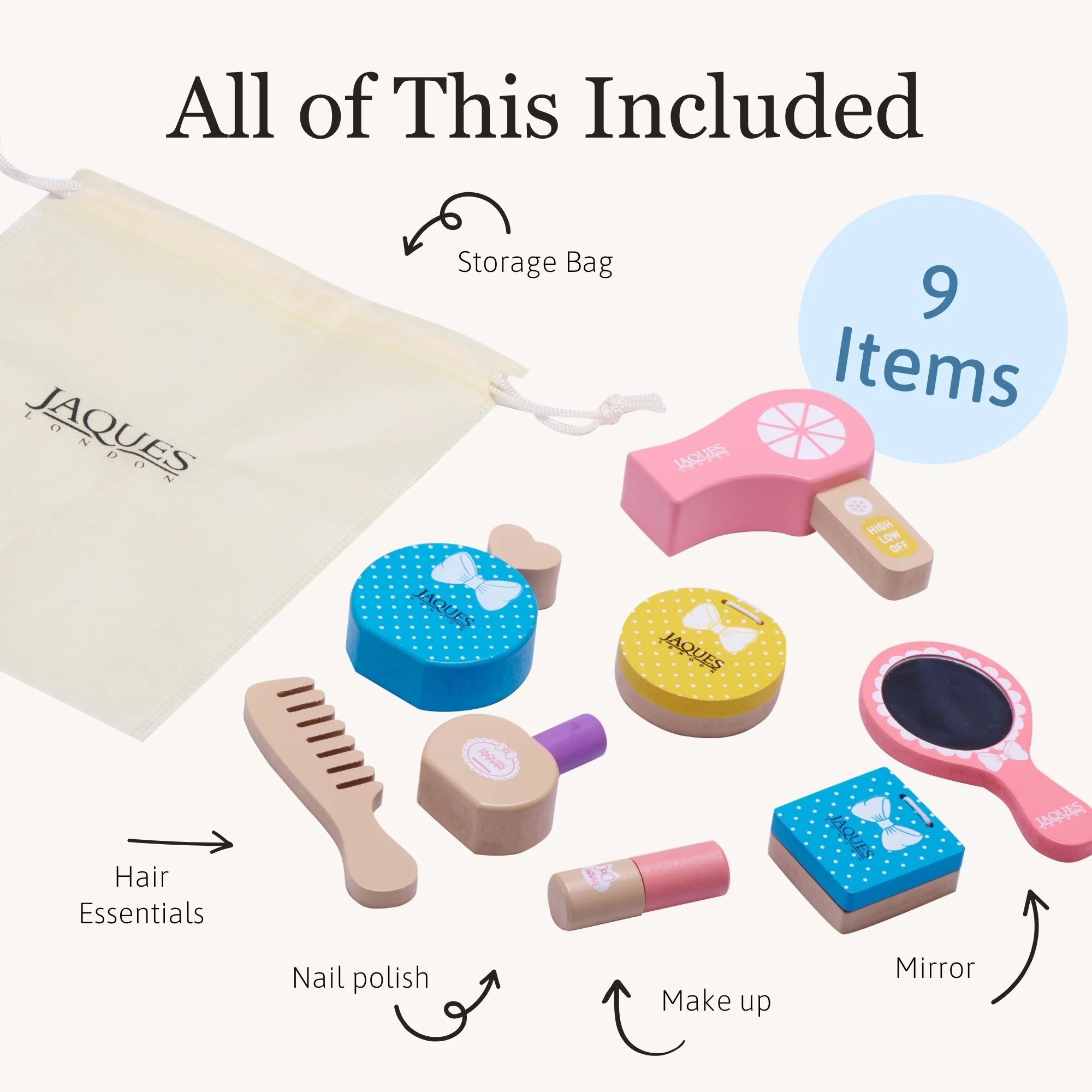 Wooden Makeup Set - Toy Make Up - Image 4