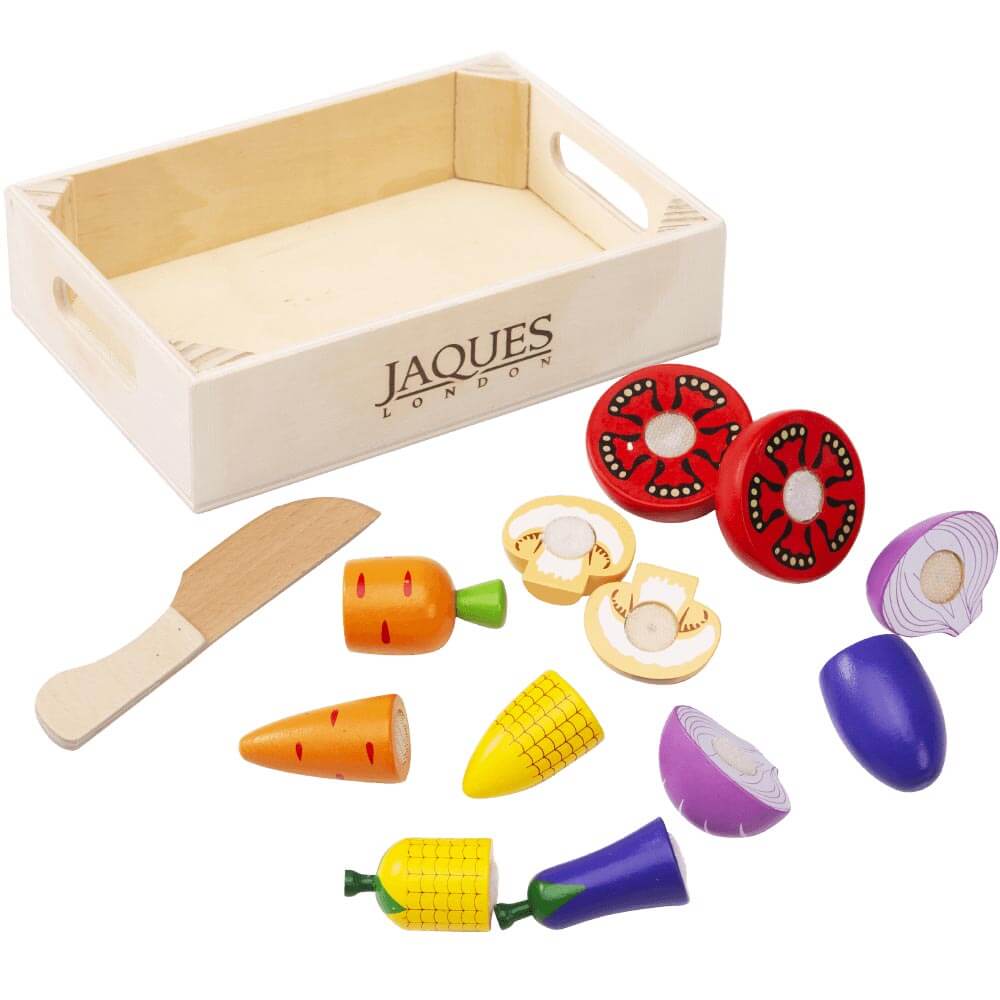 Pretend Play Food Set - Wooden Fruit and Veg - Image 2