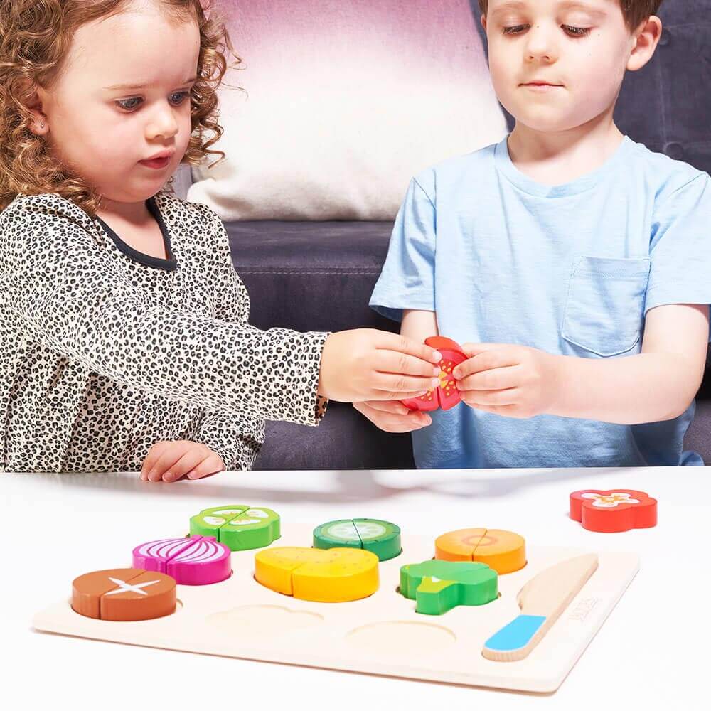 Pretend Vegetable Board - Wooden Play Food - Image 2