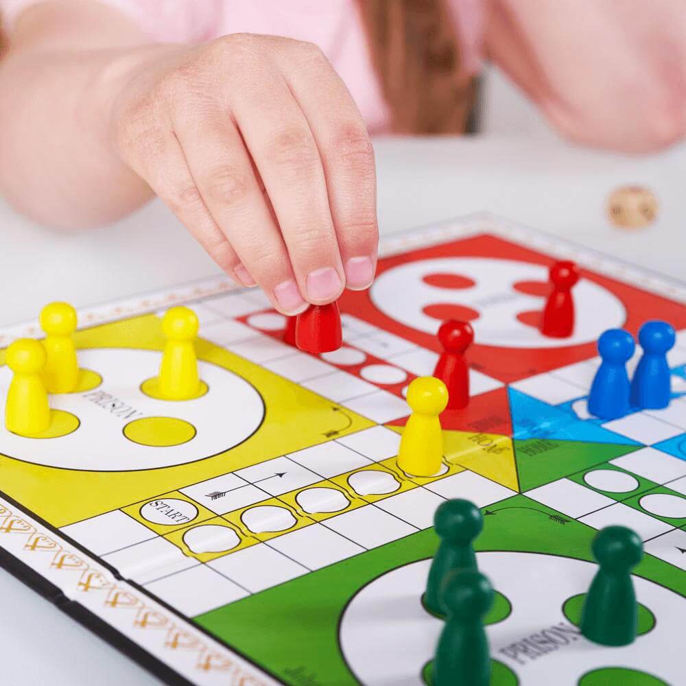 Ludo Board Game - 12" Folding Ludo Board - Image 3