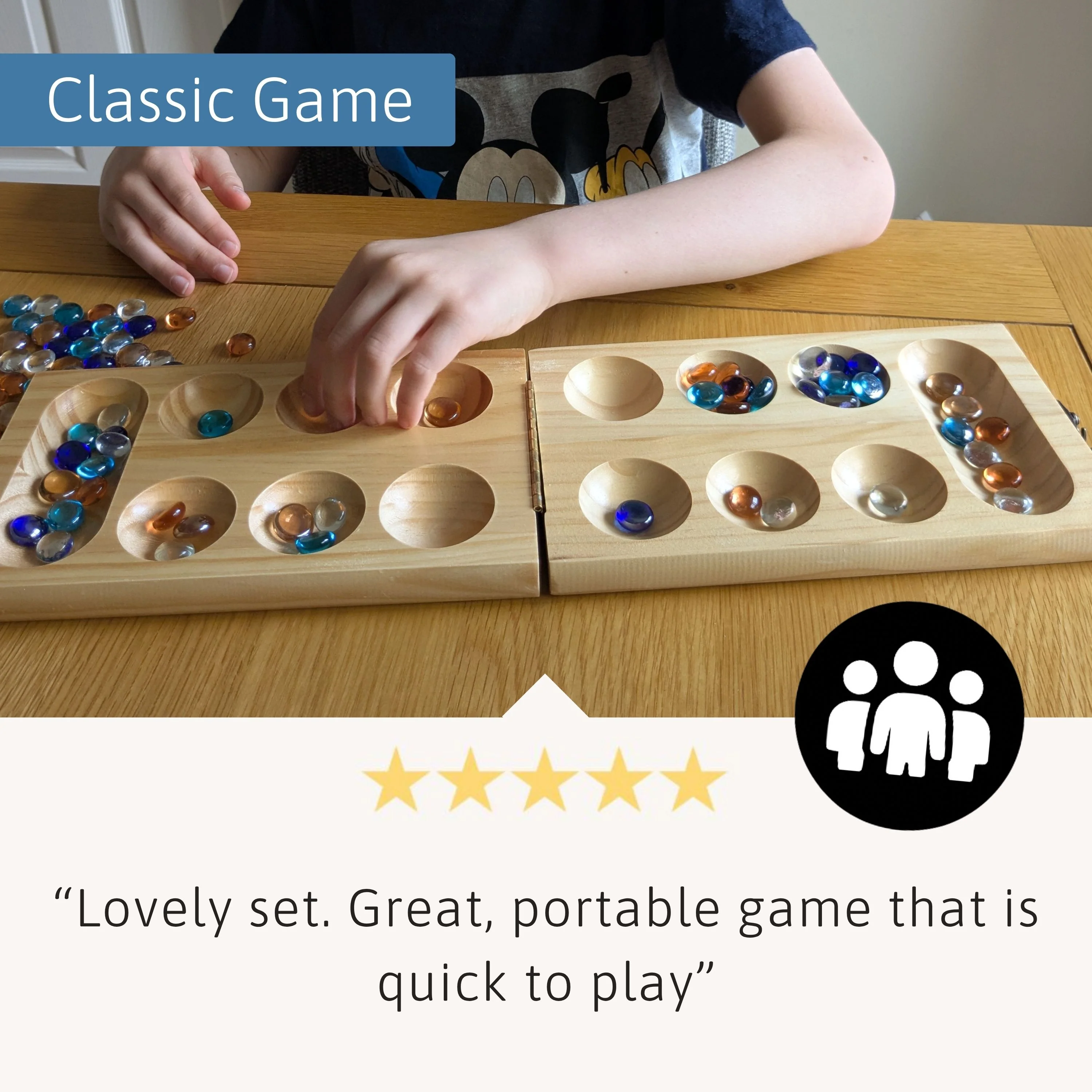 Mancala Game - Luxury Warra Set - Image 4