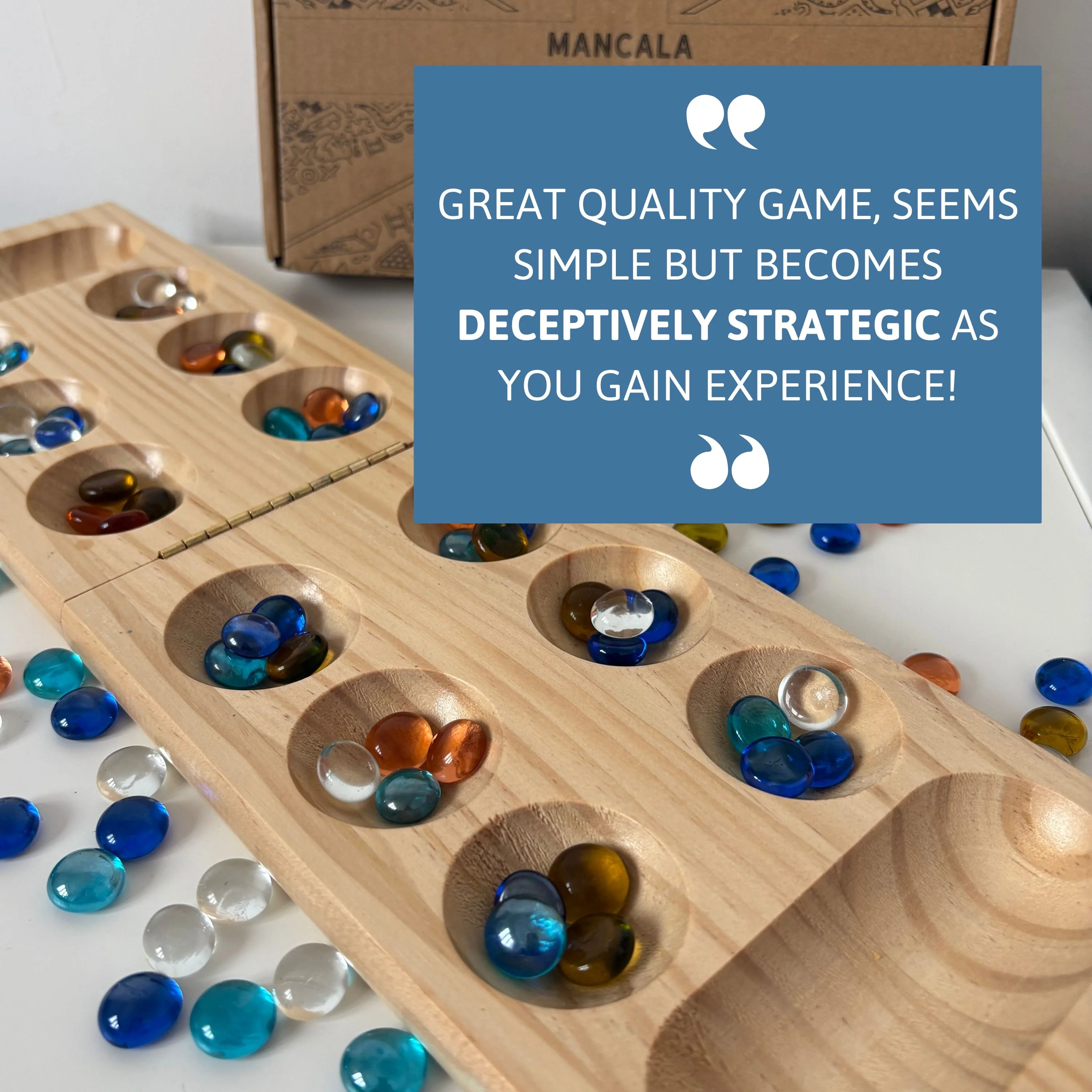 Mancala Game - Luxury Warra Set - Image 7