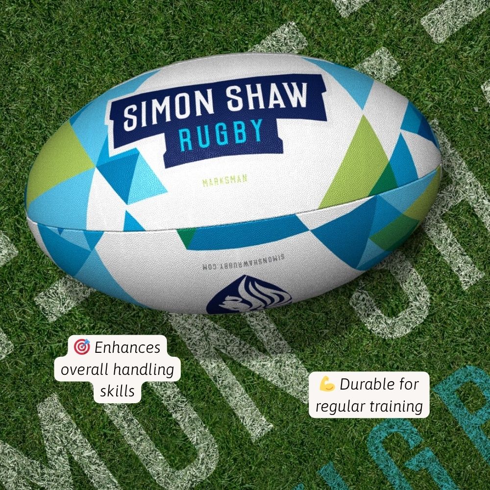 Simon Shaw Marksman Minis Rugby Ball - Image 3