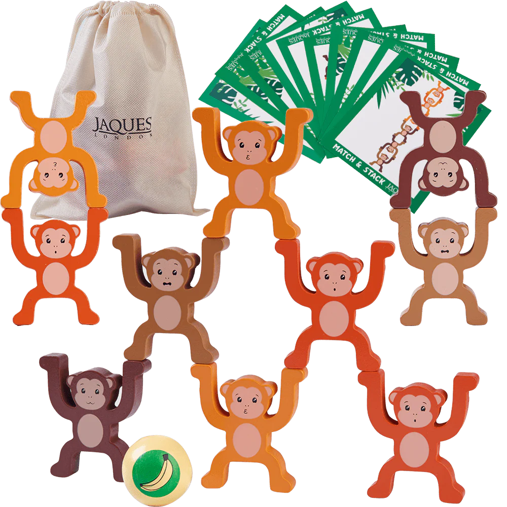 Stacking Monkeys - Wooden Stacking Toy