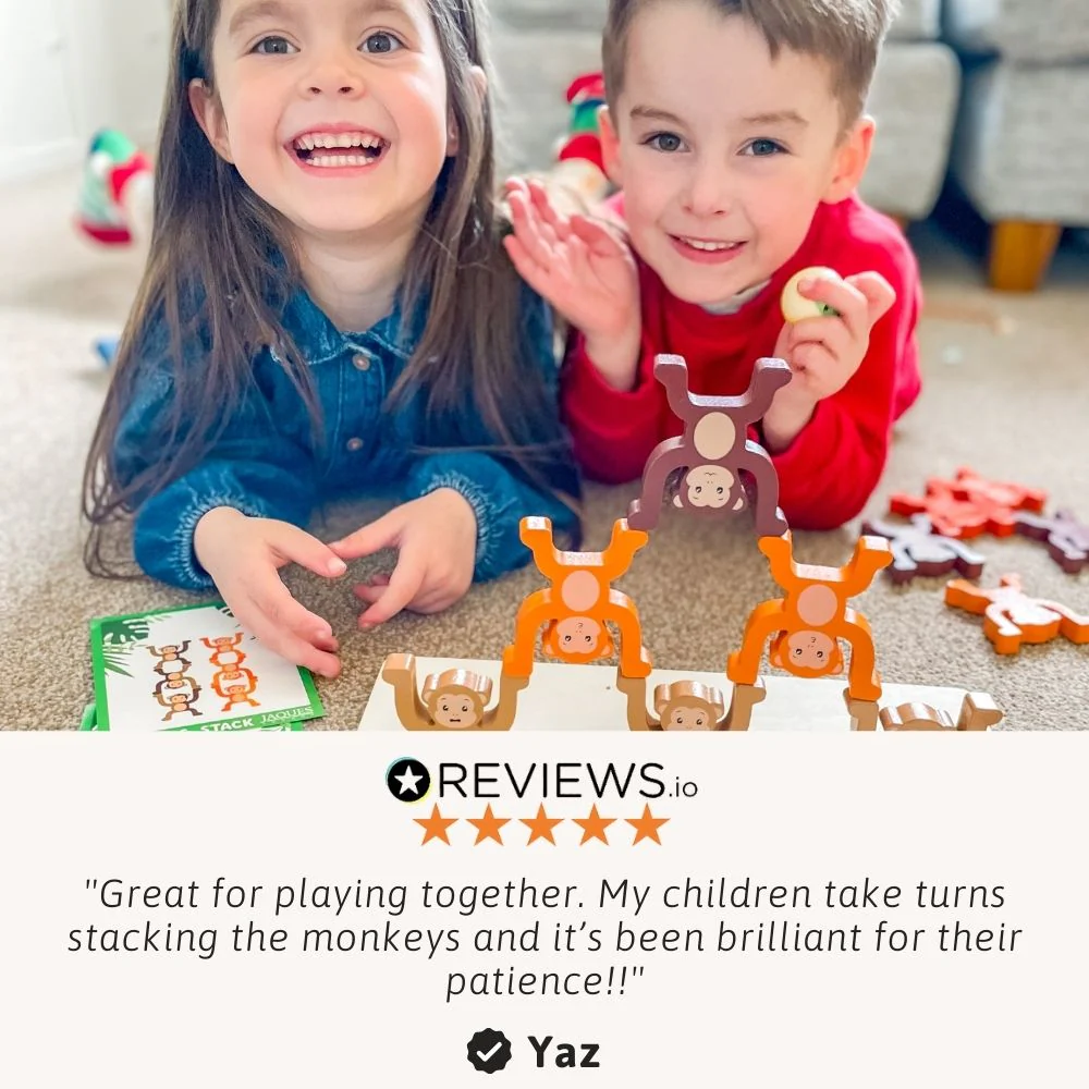 Stacking Monkeys - Wooden Stacking Toy - Image 4
