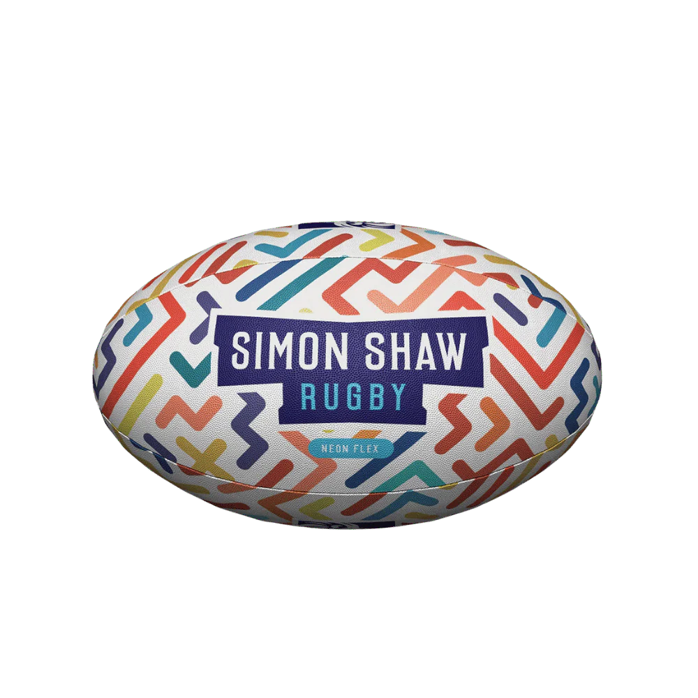 Simon Shaw Neon Flex Rugby Ball