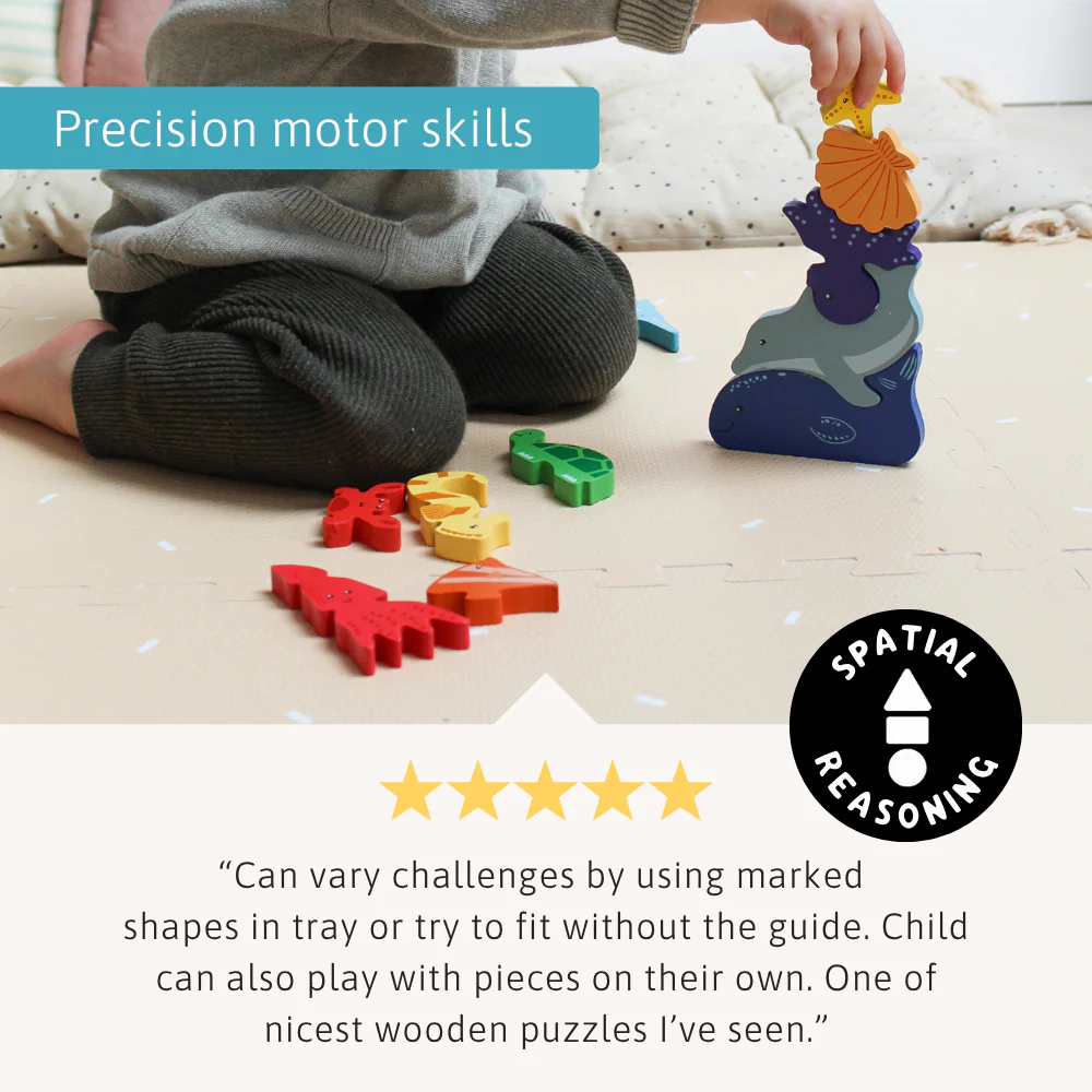 Ocean Puzzle - Wooden Toy For Kids - Image 4