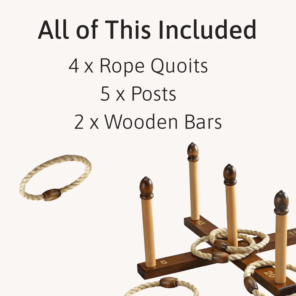 Quoits - Original Quoits - Luxury Solid Wood Quoits Set - Image 3