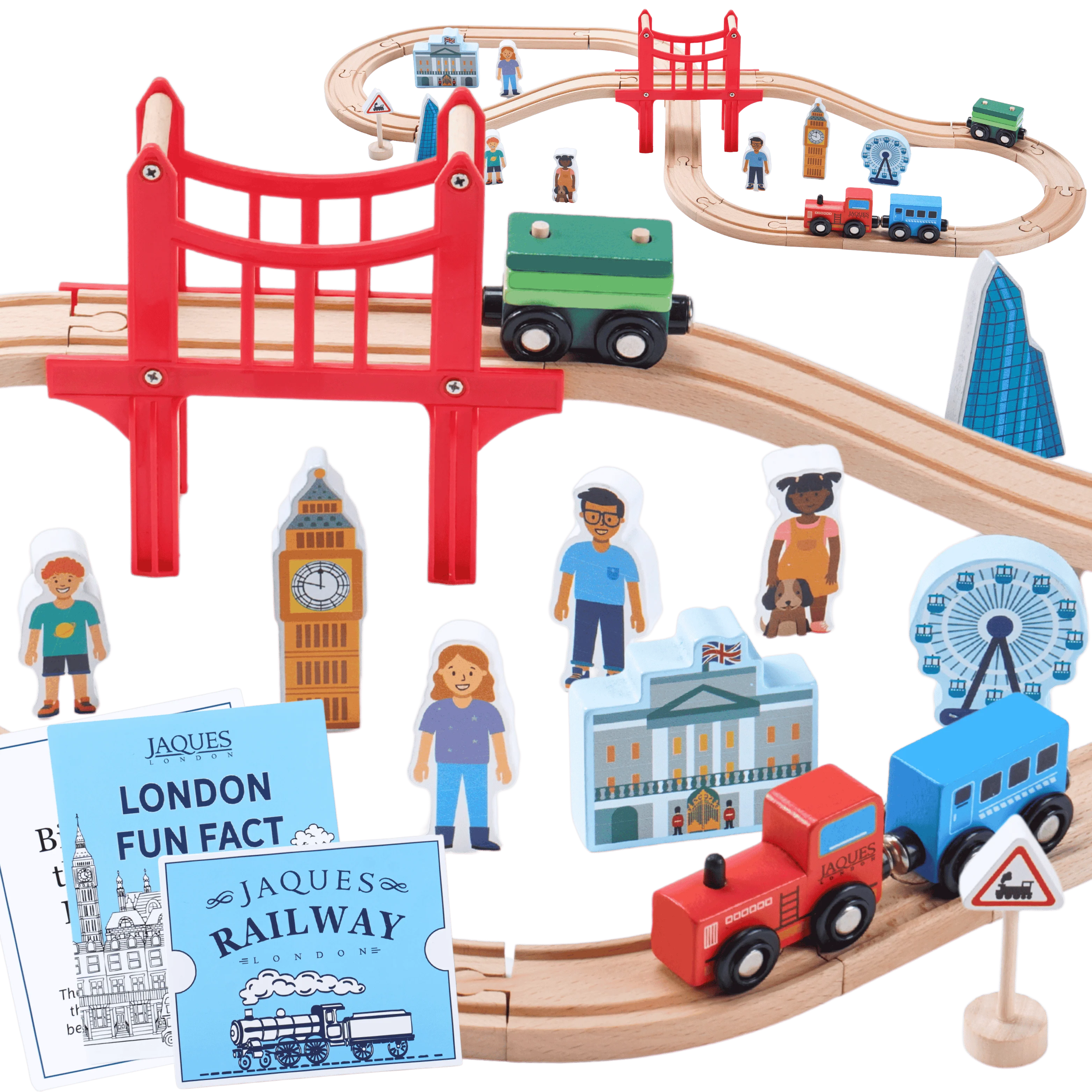Wooden Train Set - Deluxe