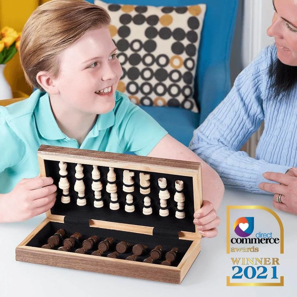 Wooden Chess Set - Travel Chess Set - Image 3