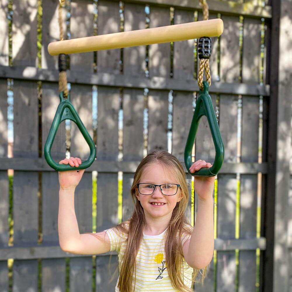 Trapeze Bar - Wooden Trapeze Swing - Image 4