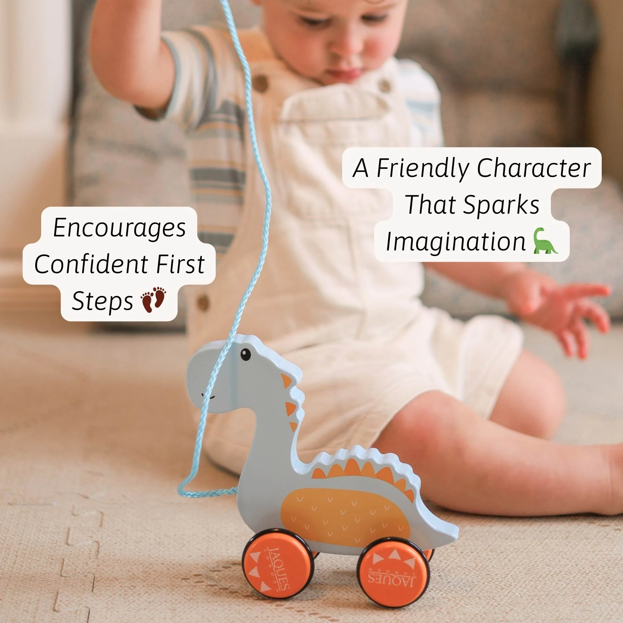 Dylan The Dinosaur Pull Along Toy - Image 2