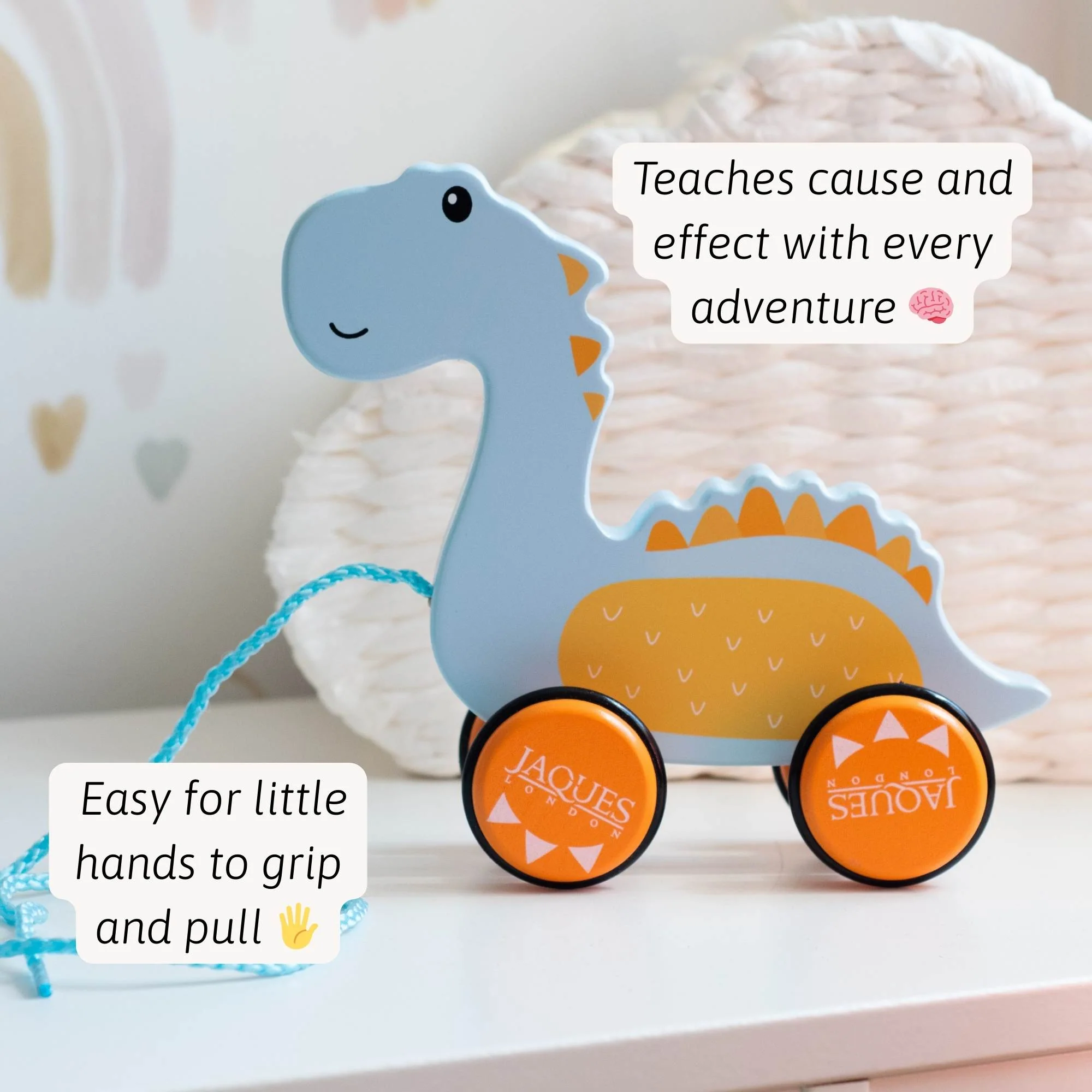 Dylan The Dinosaur Pull Along Toy - Image 3