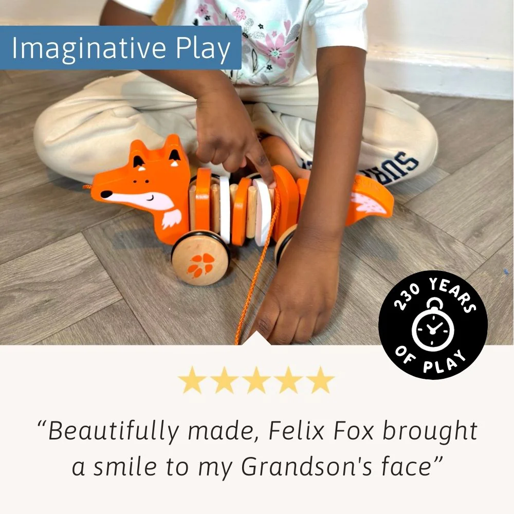 Felix The Fox Pull Along Toy - Image 5