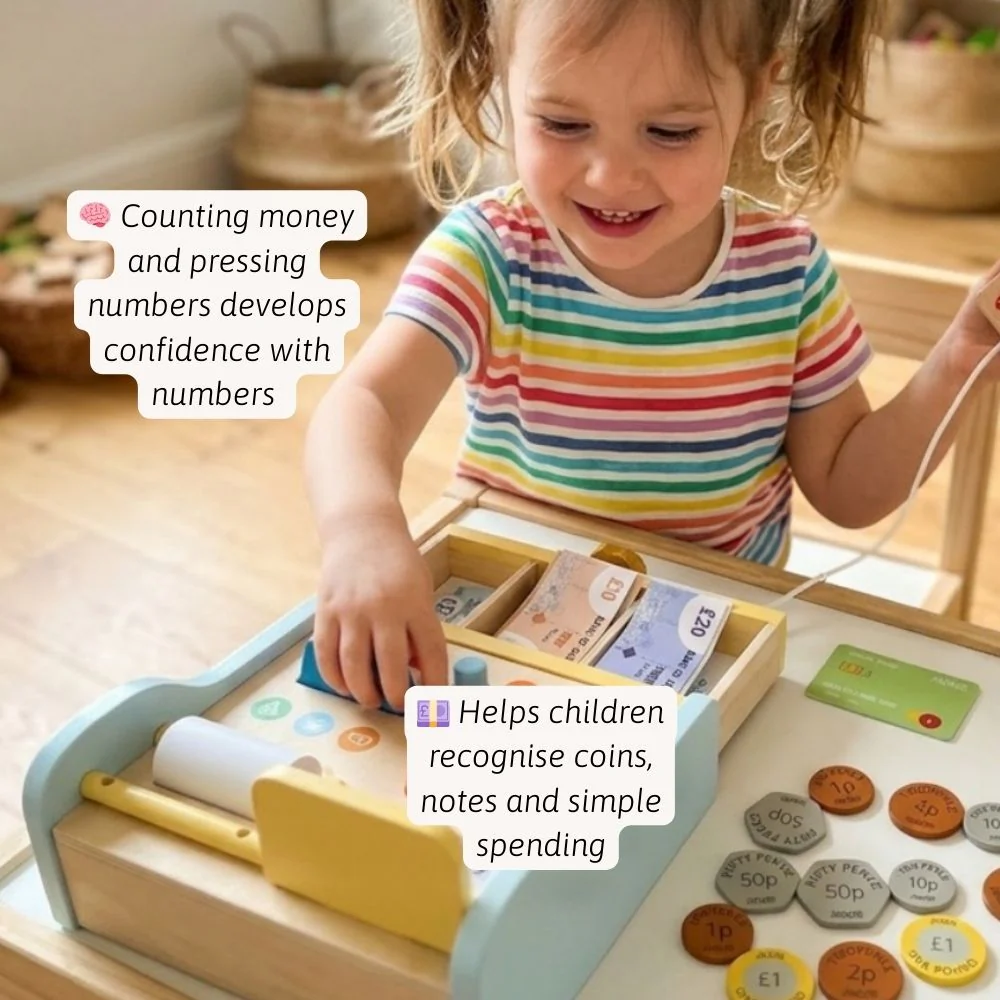 Wooden Play Till - Image 3