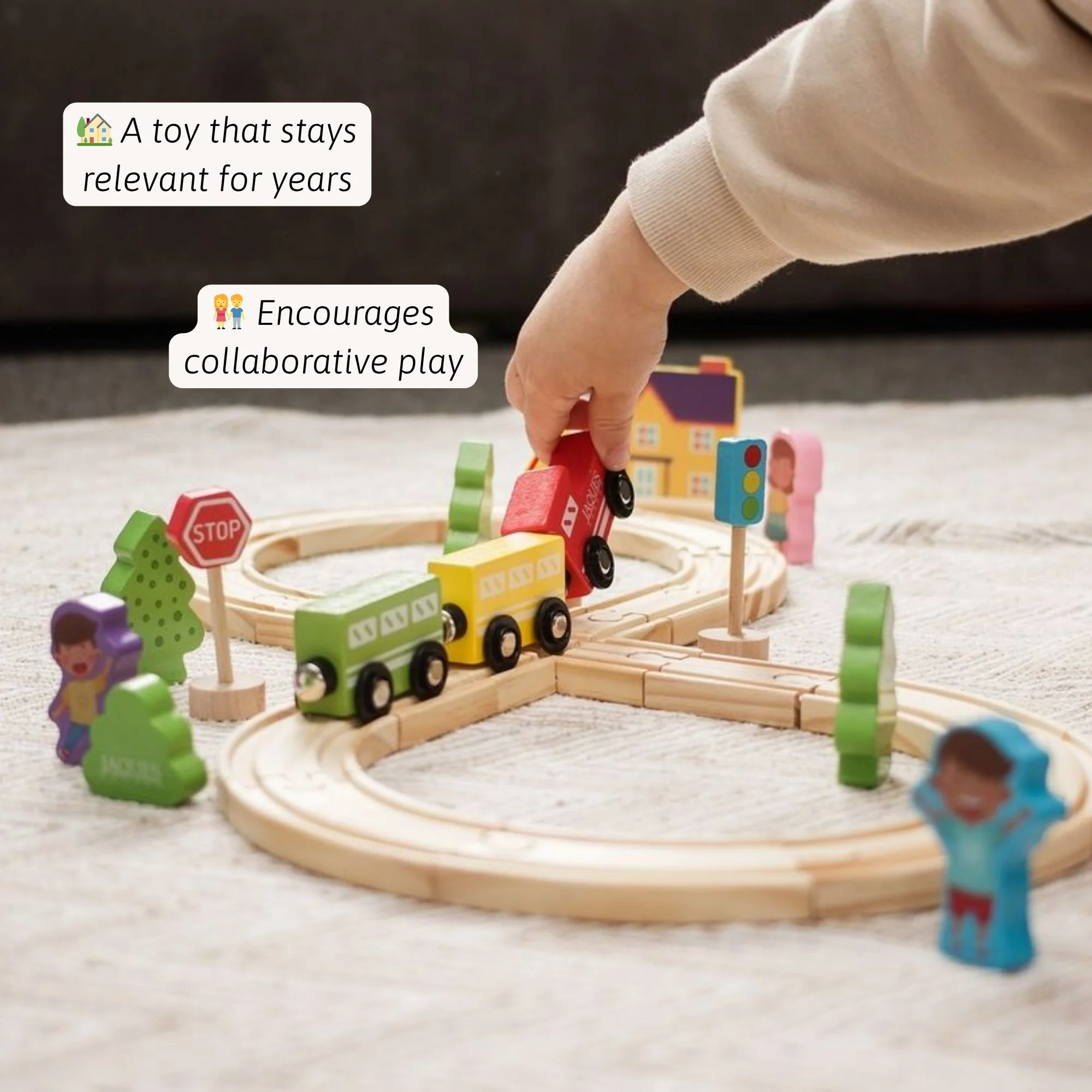 Wooden Train Set - Train for Kids - Image 3