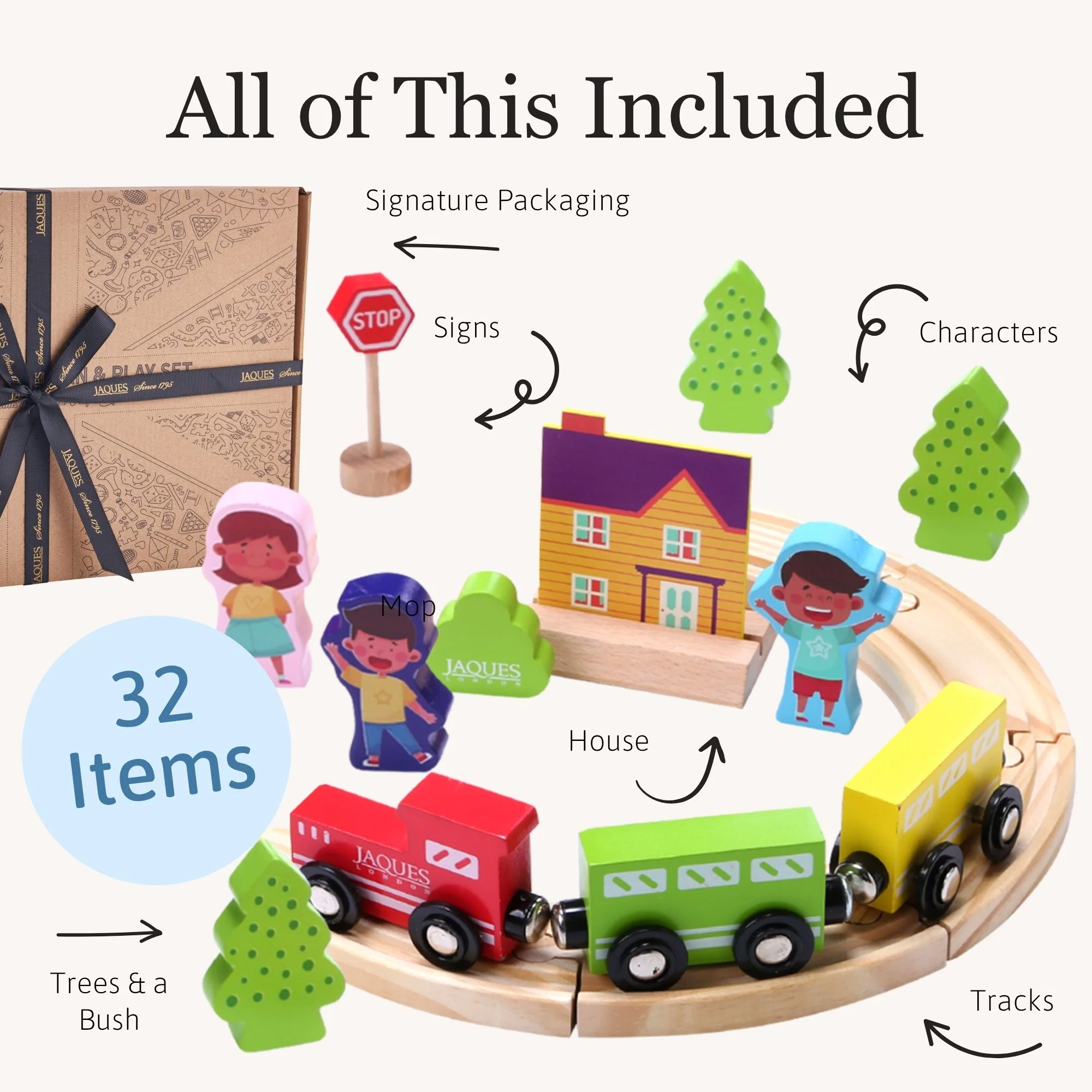 Wooden Train Set - Train for Kids - Image 4