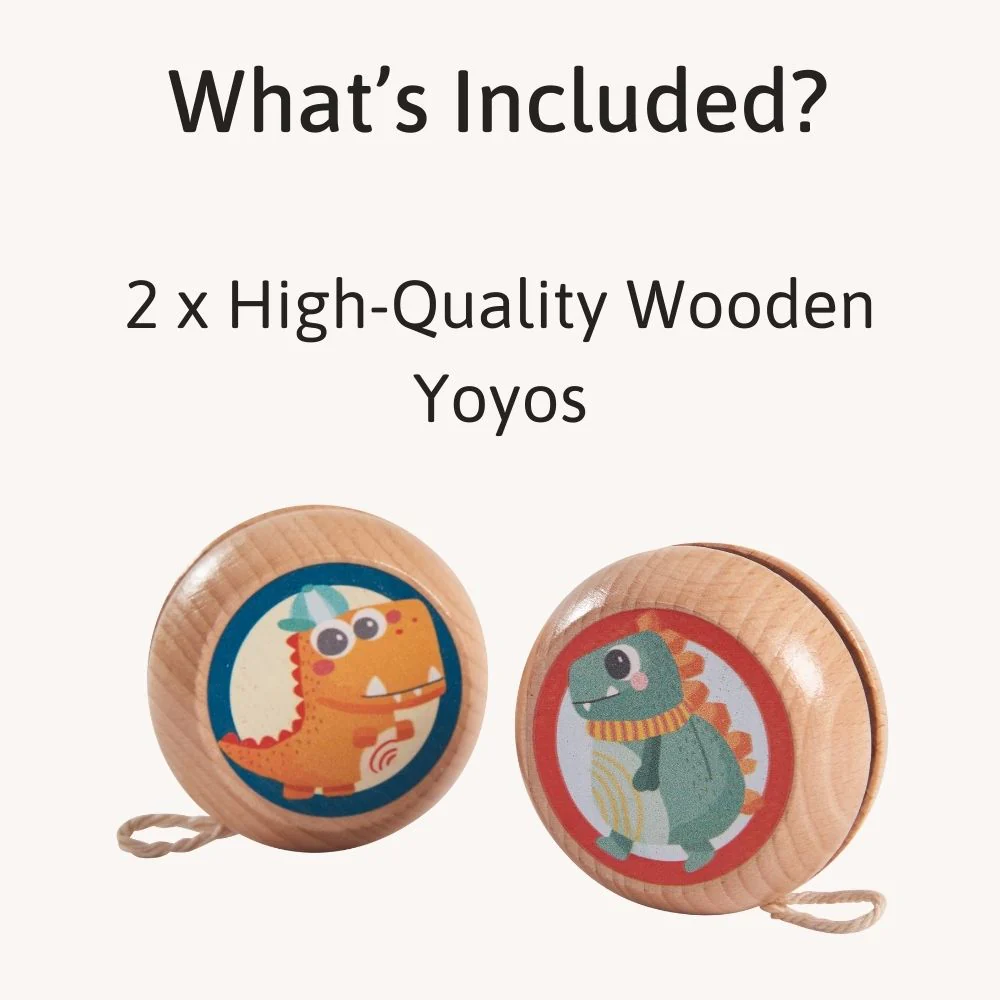 Wooden Yoyo - Kid's Toy - Image 3